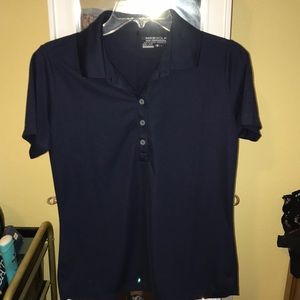 Navy blue women’s Nike golf shirt